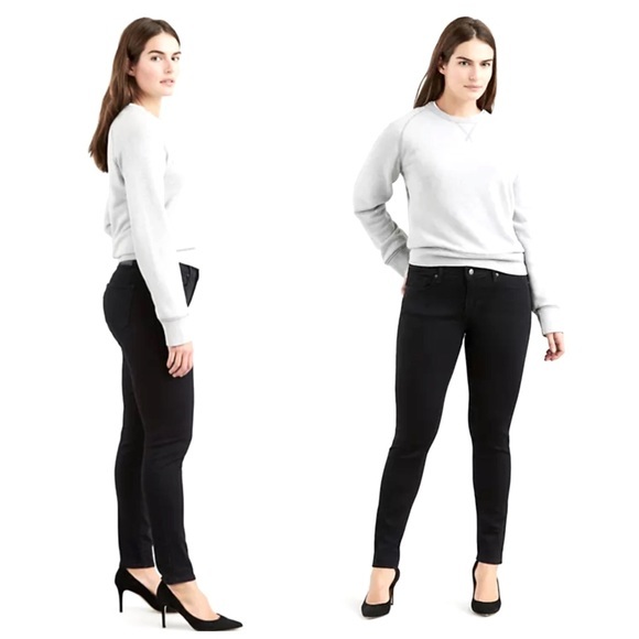 Levi’s 811 Curvy Skinny Jean In Black Discontinued - Picture 4 of 16
